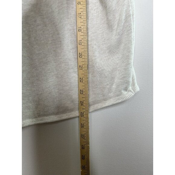 Aerie Sweatshirt Women’s Short Sleeve Sweatshirt Beige Hoodie Lace Size Large - Picture 7 of 11